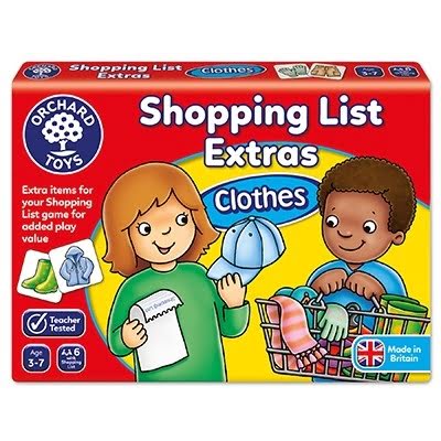 Joc Educativ In Limba Engleza Lista De Cumparaturi Haine Orchard toys Shopping list