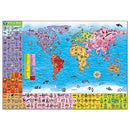 Puzzle Si Poster Harta Lumii (Limba Engleza 150 Piese) World Map Puzzle & Poster