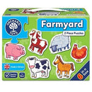 Set 6 Puzzle Ferma (2 Piese) Farmyard