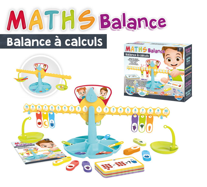 Balanta Numerica - jocuri STEM BUKI France - joc calcule matematice 3 ani +
