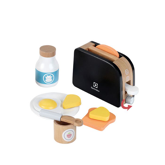 Toaster Lemn Cu Accesorii Electrolux pentru copii - de jucarie - KLEIN
