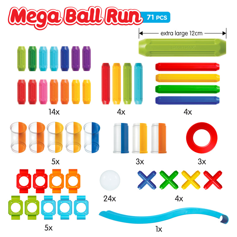 Joc Magnetic SmartMax - SMARTMAX "PLAY" - Ball Run Fun - Mega Ball Run - set magnetic circuit cu bile