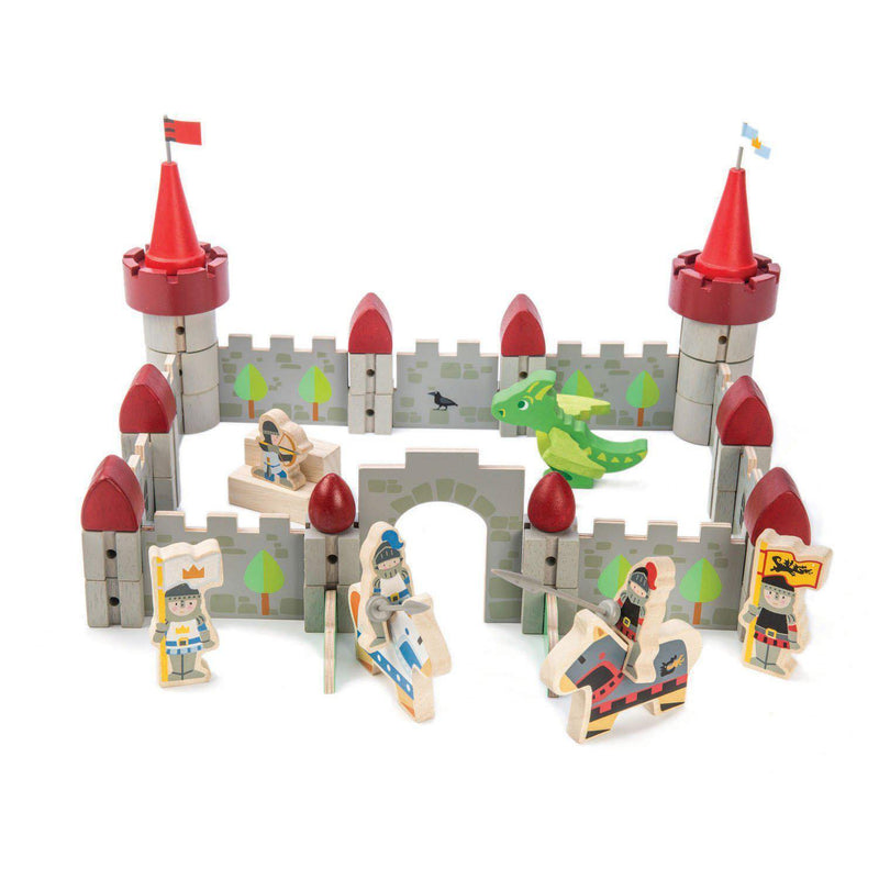 Set de joaca din lemn - Castelul dragonului - Tender Leaf Toys