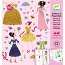 Abtibilduri repozitionabile Djeco – Istoria modei - Joc cu stickere 5- 10 ani  Djeco