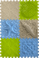 Covoras ortopedic copii - Set Wild Island - Ortonature - covor pentru preventia piciorului plat