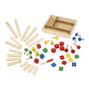 Set din lemn de construit cu suruburi Melissa and Doug - copilaresti.ro