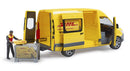 Bruder Mercedes Benz Sprinter DHL cu sofer, Bruder 02671 - Bruder Duba de curierat