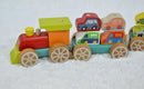 Jucarie din Lemn: Trenulet cu Masinute - copilaresti.ro