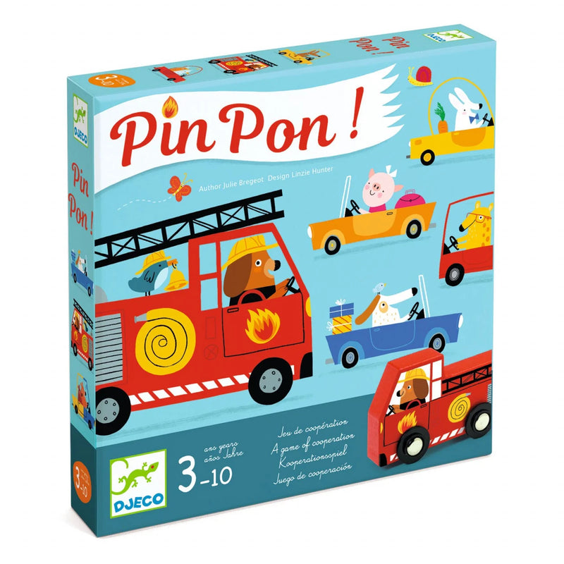 Joc de cooperare Djeco, Pin Pon - joc de societate copii 3 -10 ani