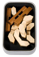 Joc Logic Iq Din Lemn Bambus In Cutie Metalica Crystal