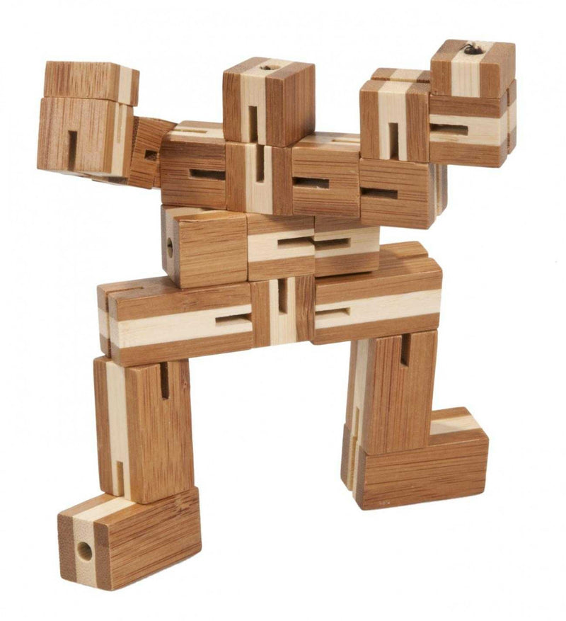 Joc Logic Puzzle 3D Din Bambus Flexi-Cub