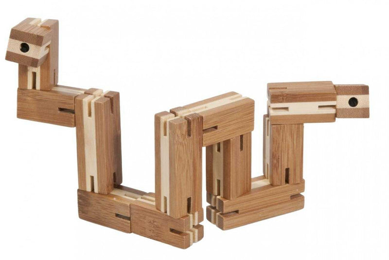 Joc Logic Puzzle 3D Din Bambus Flexi-Cub