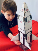 Set constructie Createon Magna-Tiles - Racheta - Galaxy Rocketship - copilaresti.ro