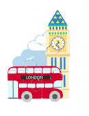 Mini Puzzle Din Lemn Autobuzul Londonez, Orange Tree Toys