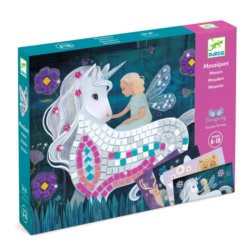 Mozaic Djeco Unicornul fermecat - Ateliere Djeco - jocuri motricitate fina