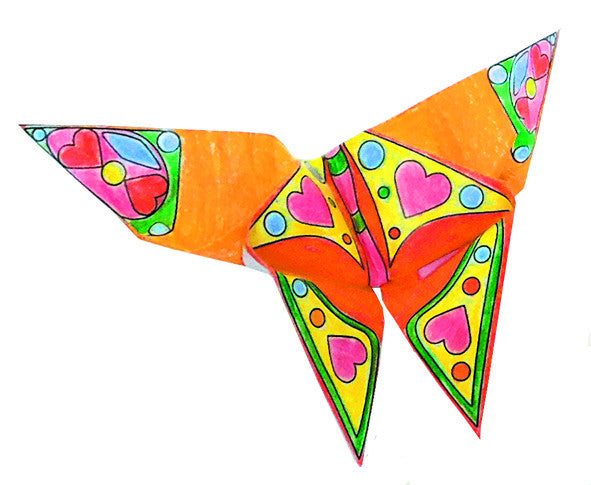 Origami Fridolin, Fluturasi De Colorat