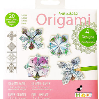 Origami Fridolin, Mandala De Colorat