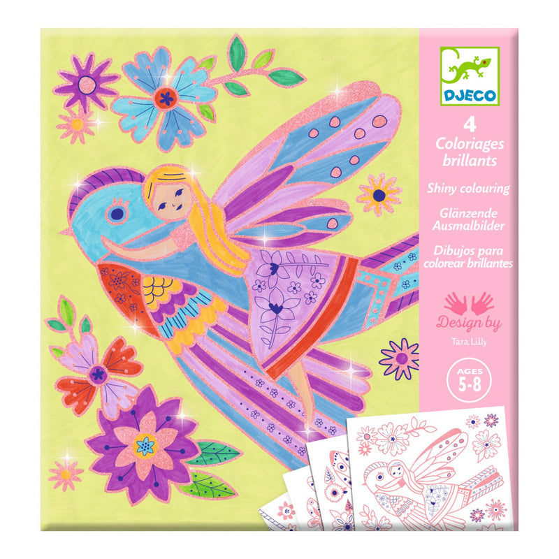 Planse De Colorat Fapturi Inaripate, Djeco