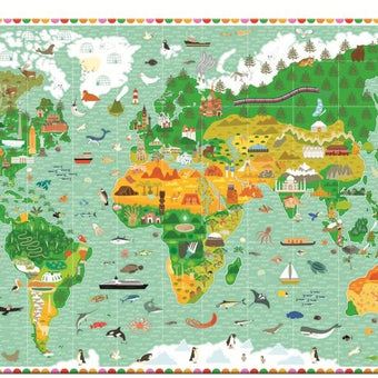 Puzzle Observatie Djeco In Jurul Lumii