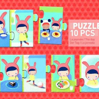 Puzzle Trio Djeco Activitati De Peste Zi