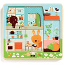 Puzzle straturi Djeco casuta iepurasilor - copilaresti.ro