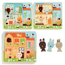 Puzzle straturi Djeco casuta iepurasilor - copilaresti.ro