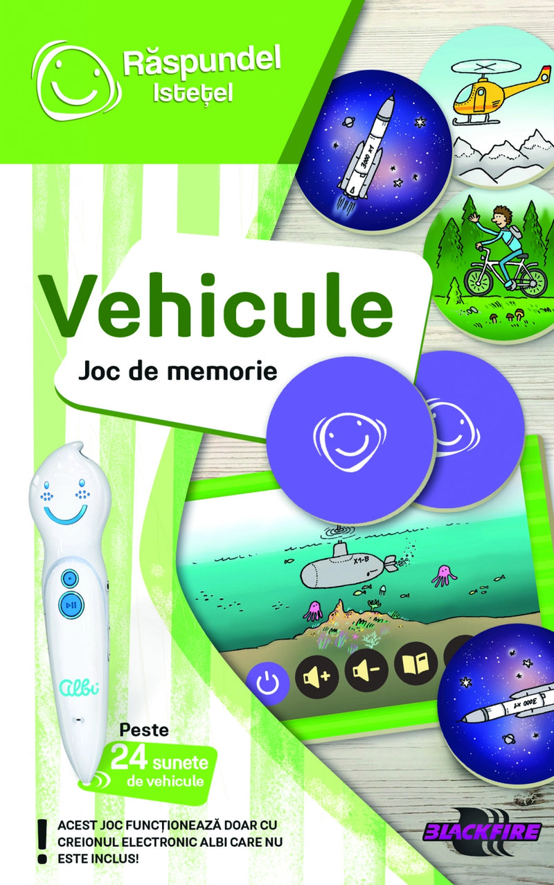 Joc Raspundel Istetel Vehicule: Joc de memorie