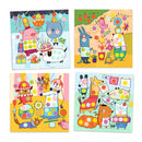 Set Creativ Cu Autocolante Djeco, Buline Colorate