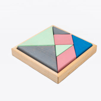 Set Handmade Marc Toys, Tangram Turcoaz