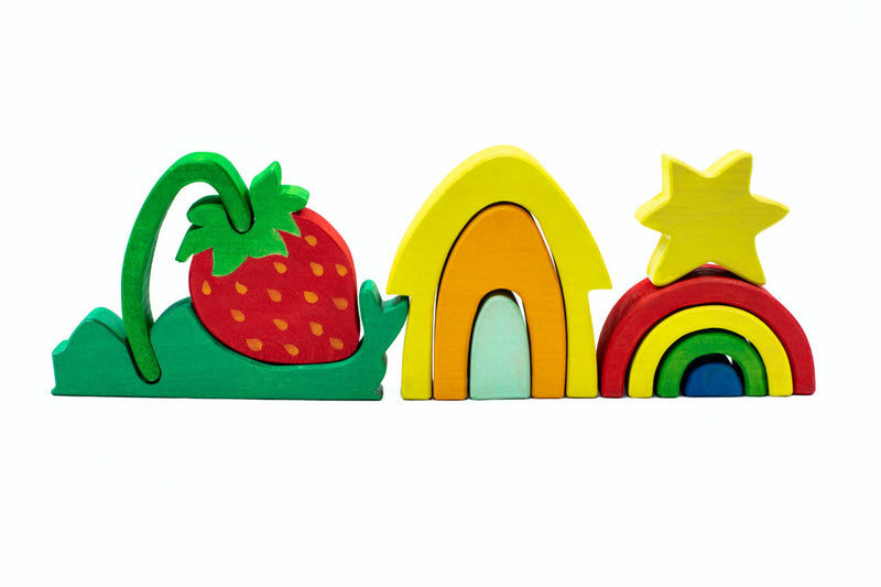 Set Handmade Marc Toys, Vara Colorata