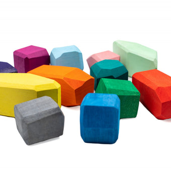Set Handmade, Wooden Rocks