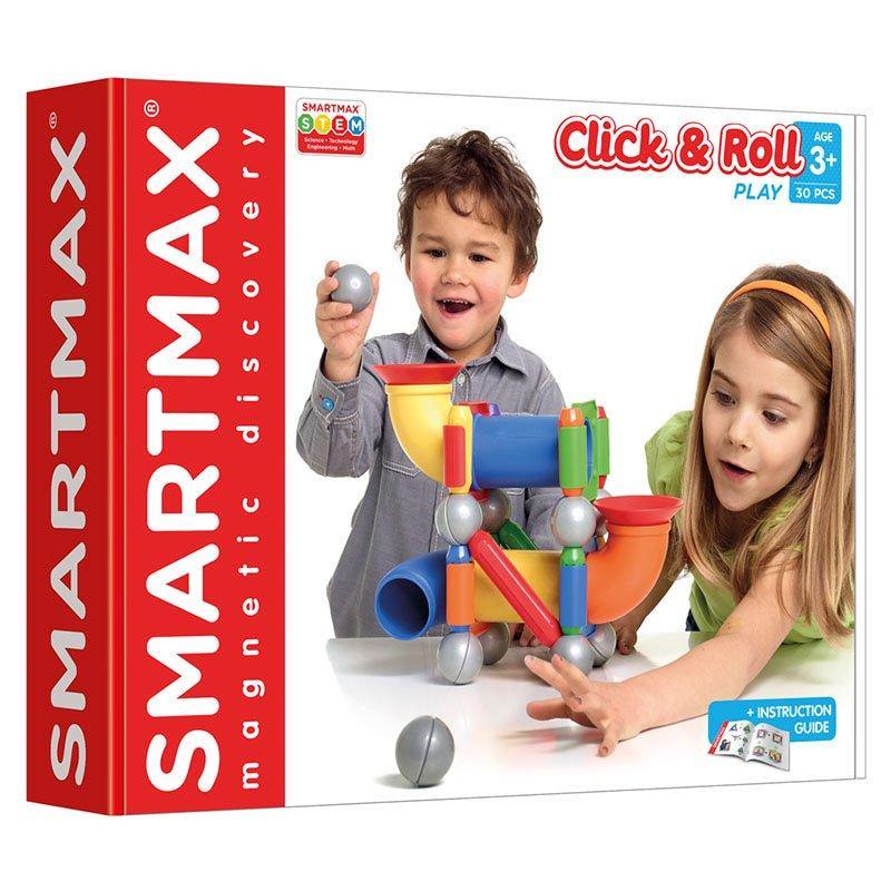 Joc Magnetic SMARTMAX "PLAY" - Ball Run Fun Click & Roll - copilaresti.ro