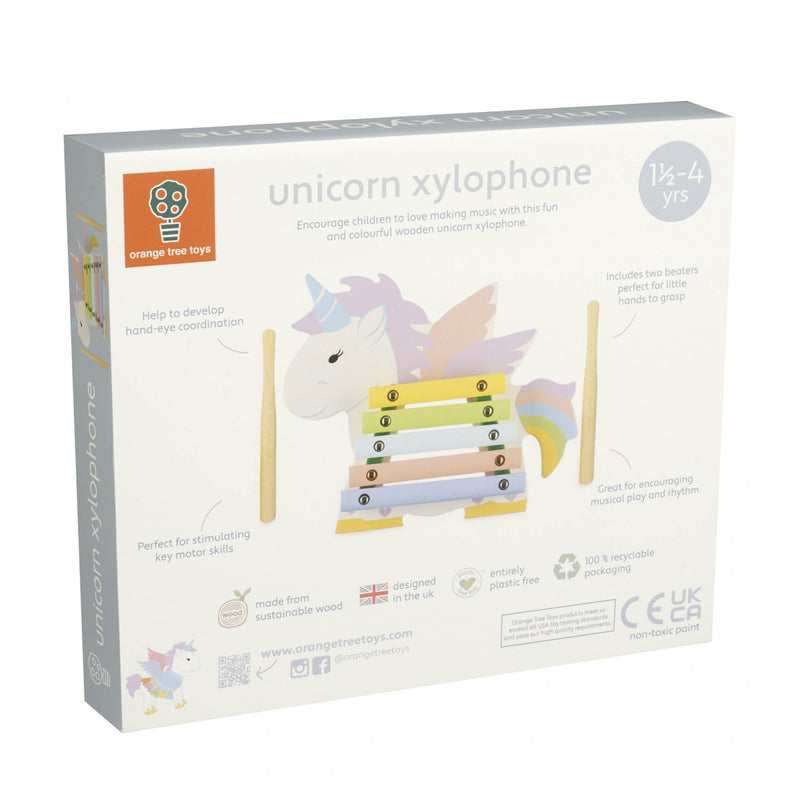 Xilofon Unicorn, Orange Tree Toys